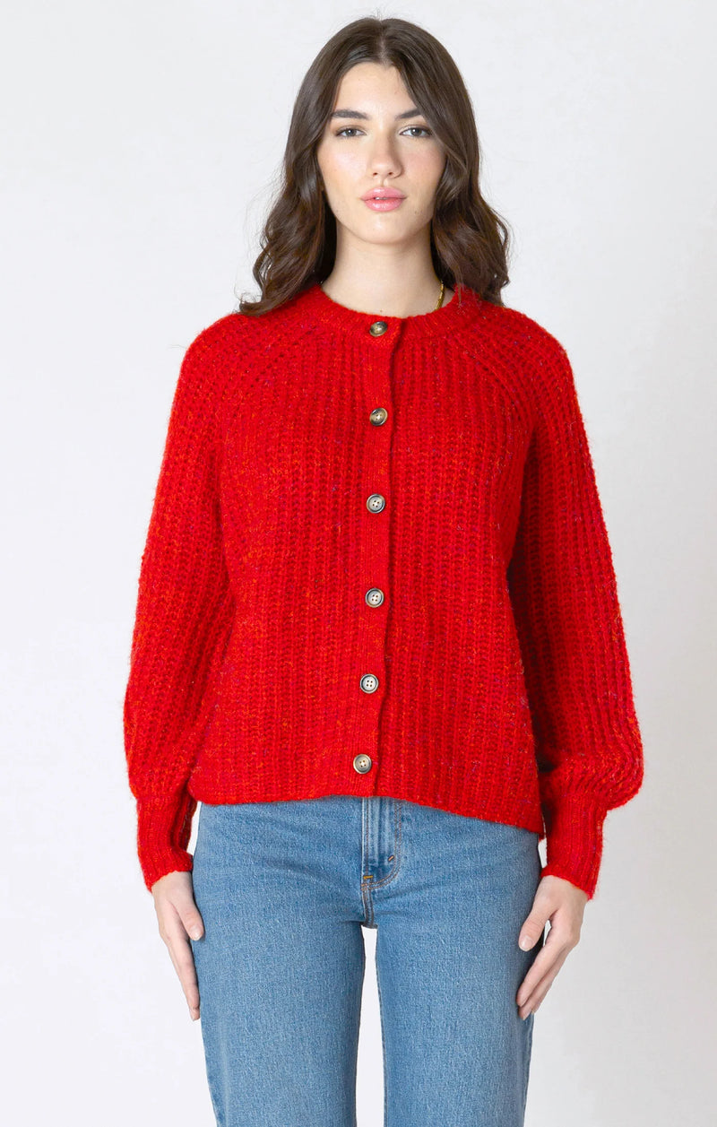 Crewneck Textured Cardigan - Dex