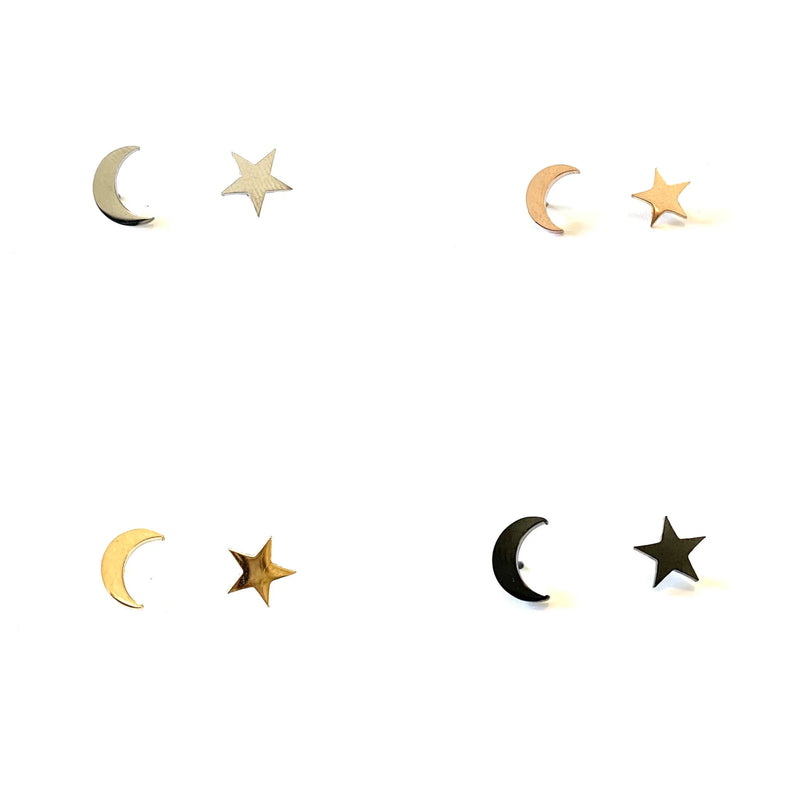 Moon & Star Earring - Royce & Oak