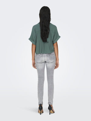 Paula Life S/S Tie Shirt Woven - Only