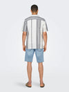 Caiden Life Stripe Linen Resort SS Shirt - Only & Sons