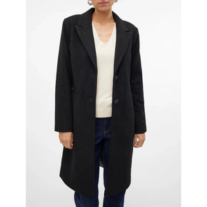 Blaza Herringbone Long Coat - Vero Moda