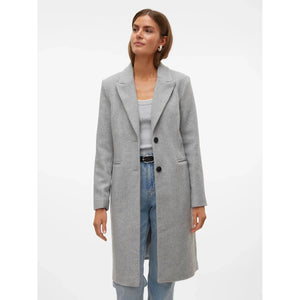 Blaza Herringbone Long Coat - Vero Moda