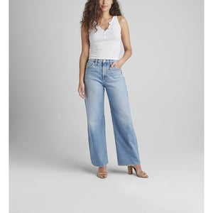 Highly Desirable Loose Jean - Silver