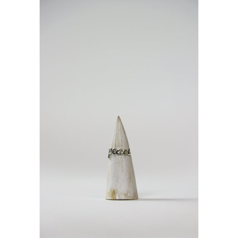 Word Peace Ring - Freedom - Wall Street Clothing