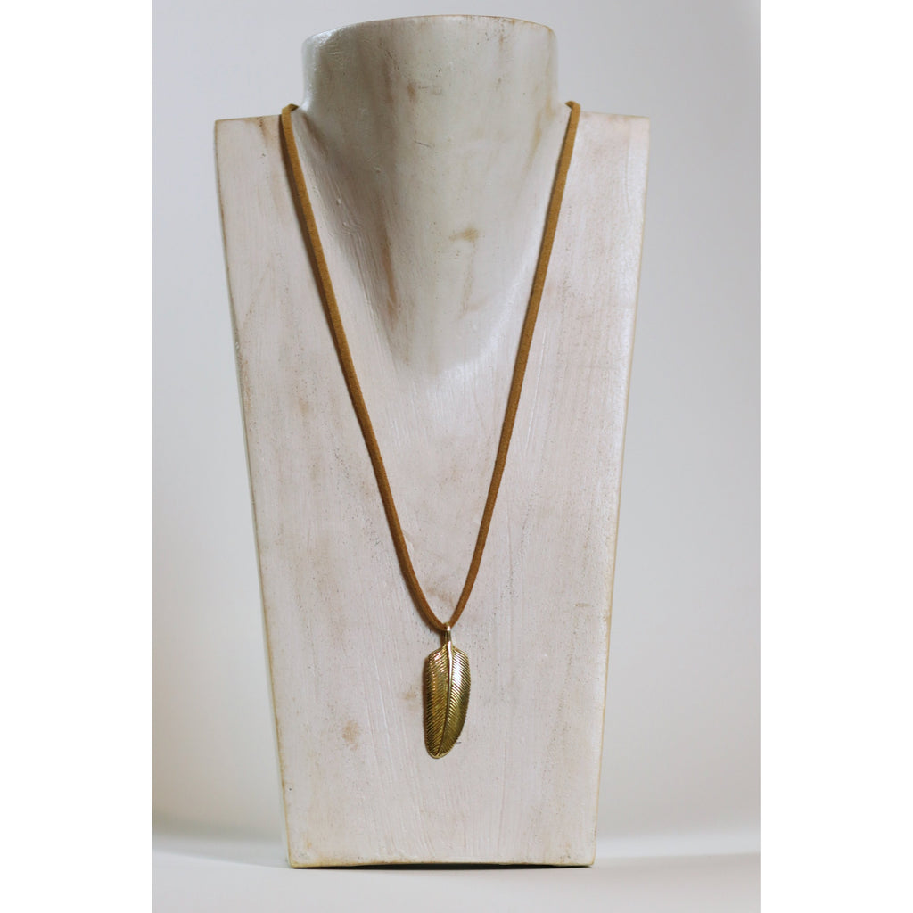 Large Feather Necklace - Freedom - Wall Street Clothing